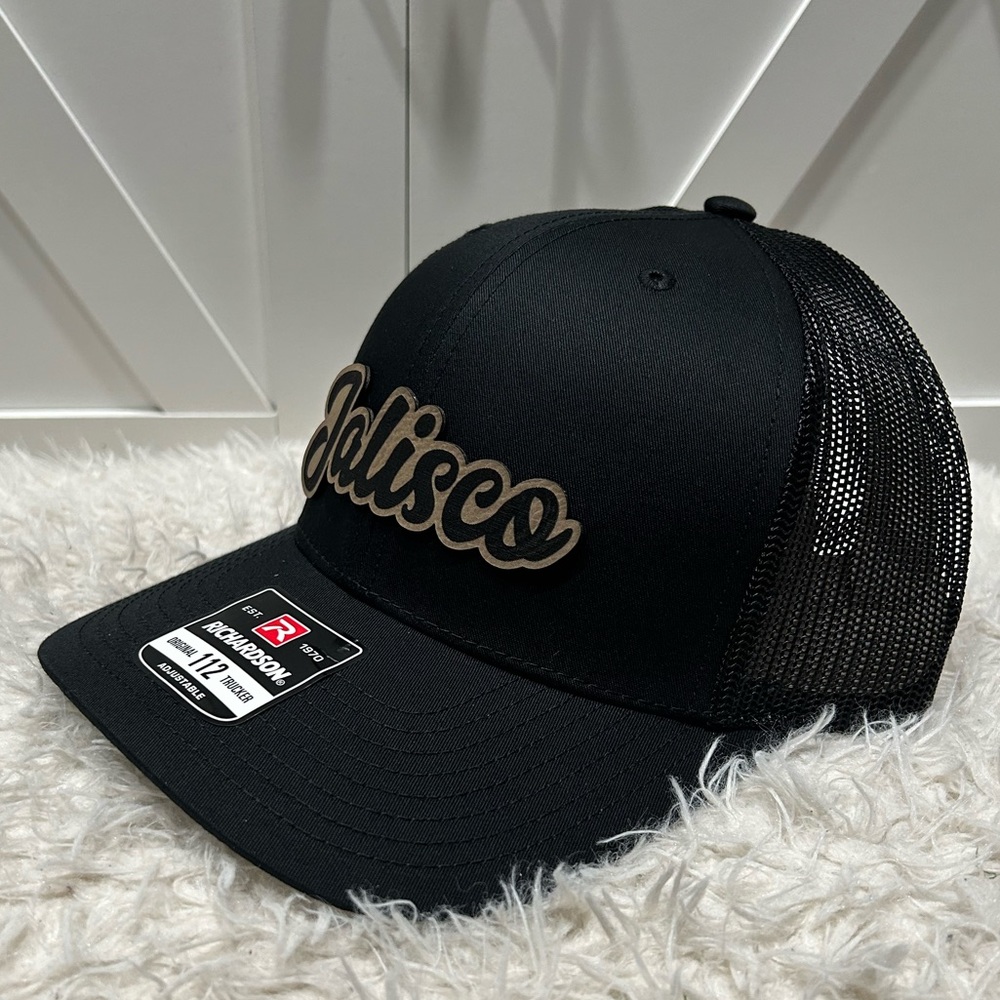 Jalisco. Laser engraved Richardson 112 trucker hat.